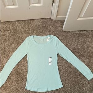 Light Blue Long Sleeve Top